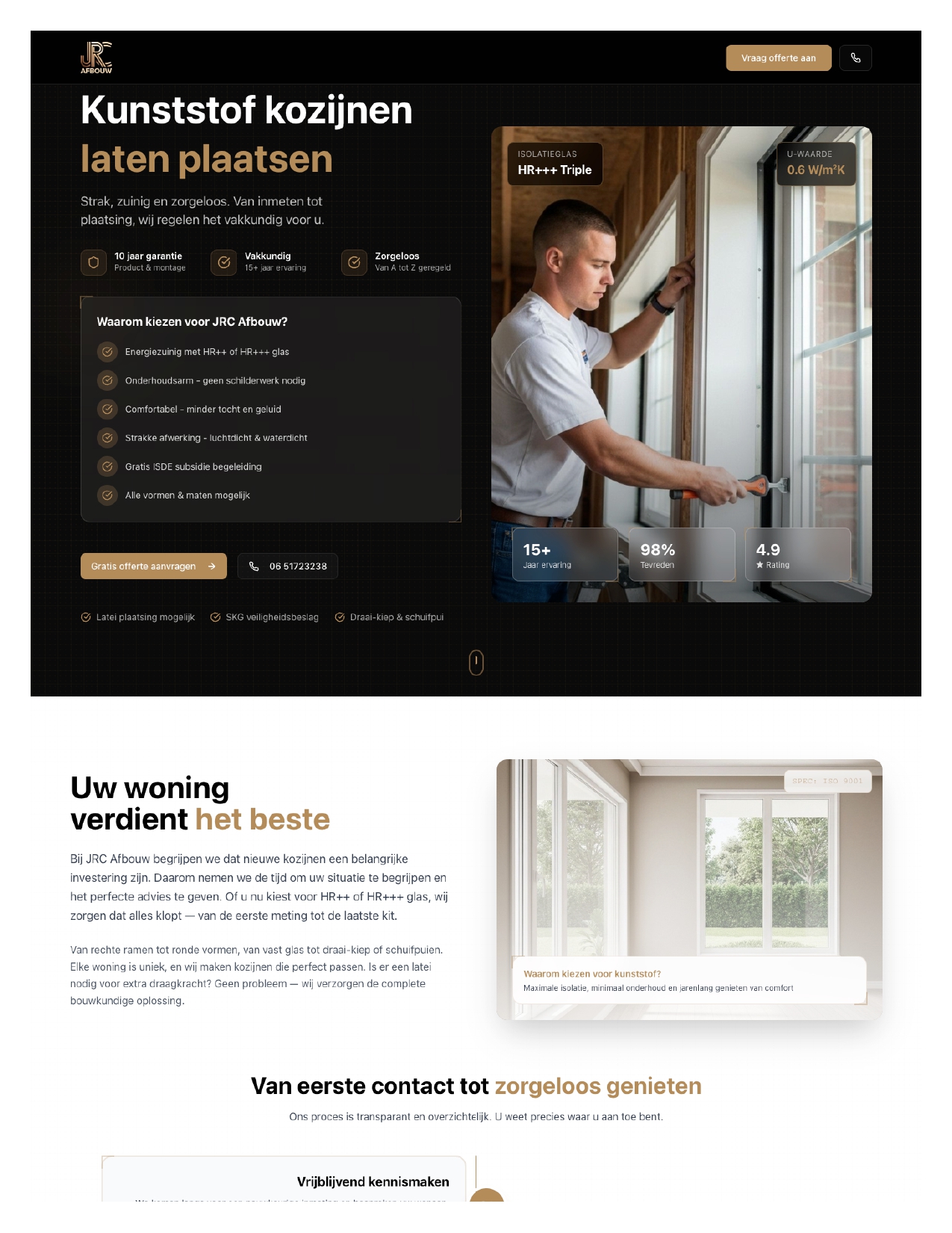 Kozijnen Plaatsing Landing Page