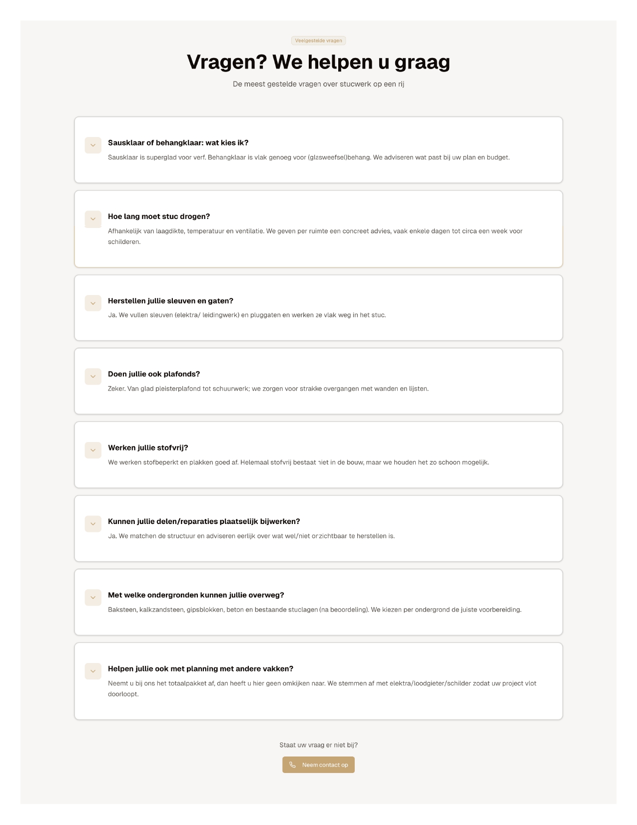 Professionele Stukadoorsdiensten Landing Page - Afbeelding 7
